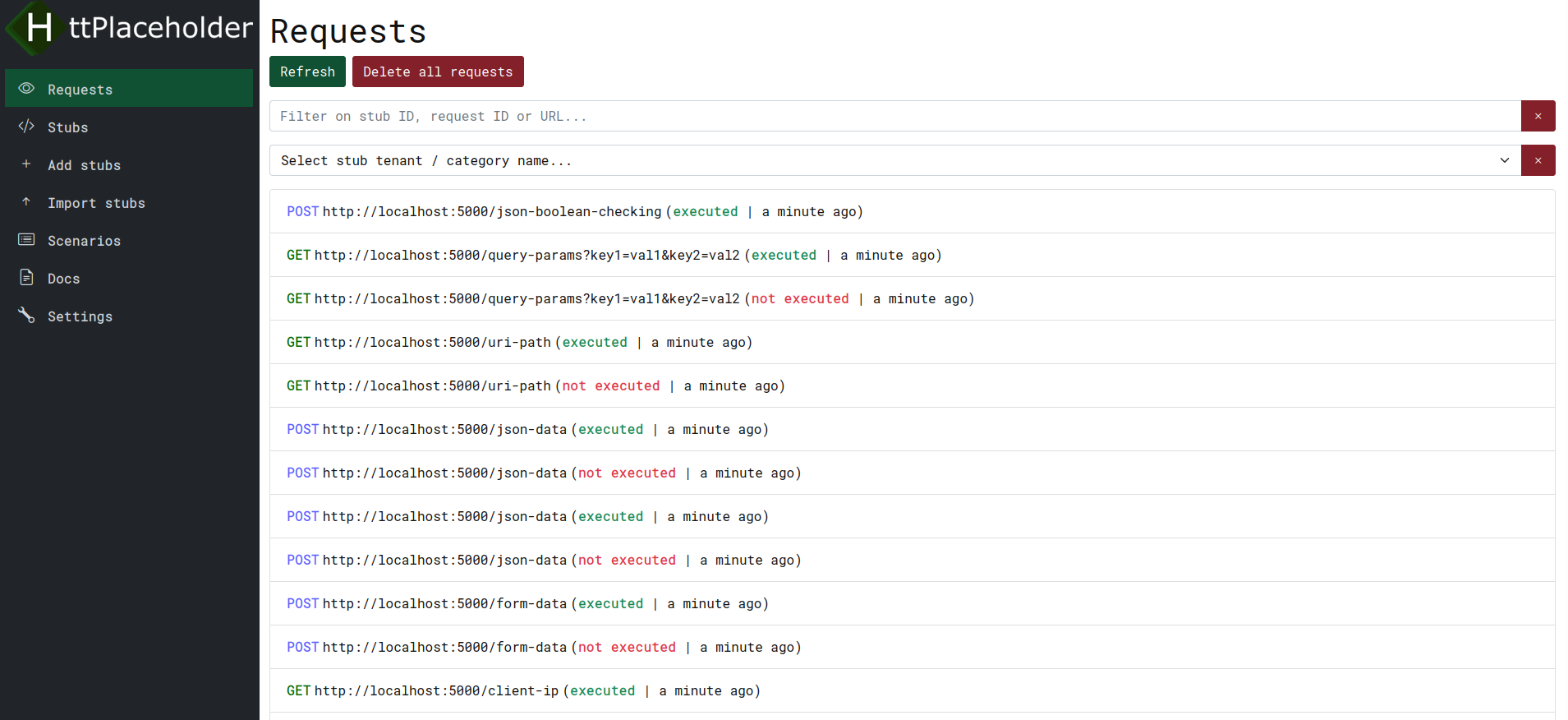 HttPlaceholder requests overview